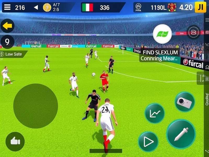 FIFA Mobile Attacking Force controls and interface
